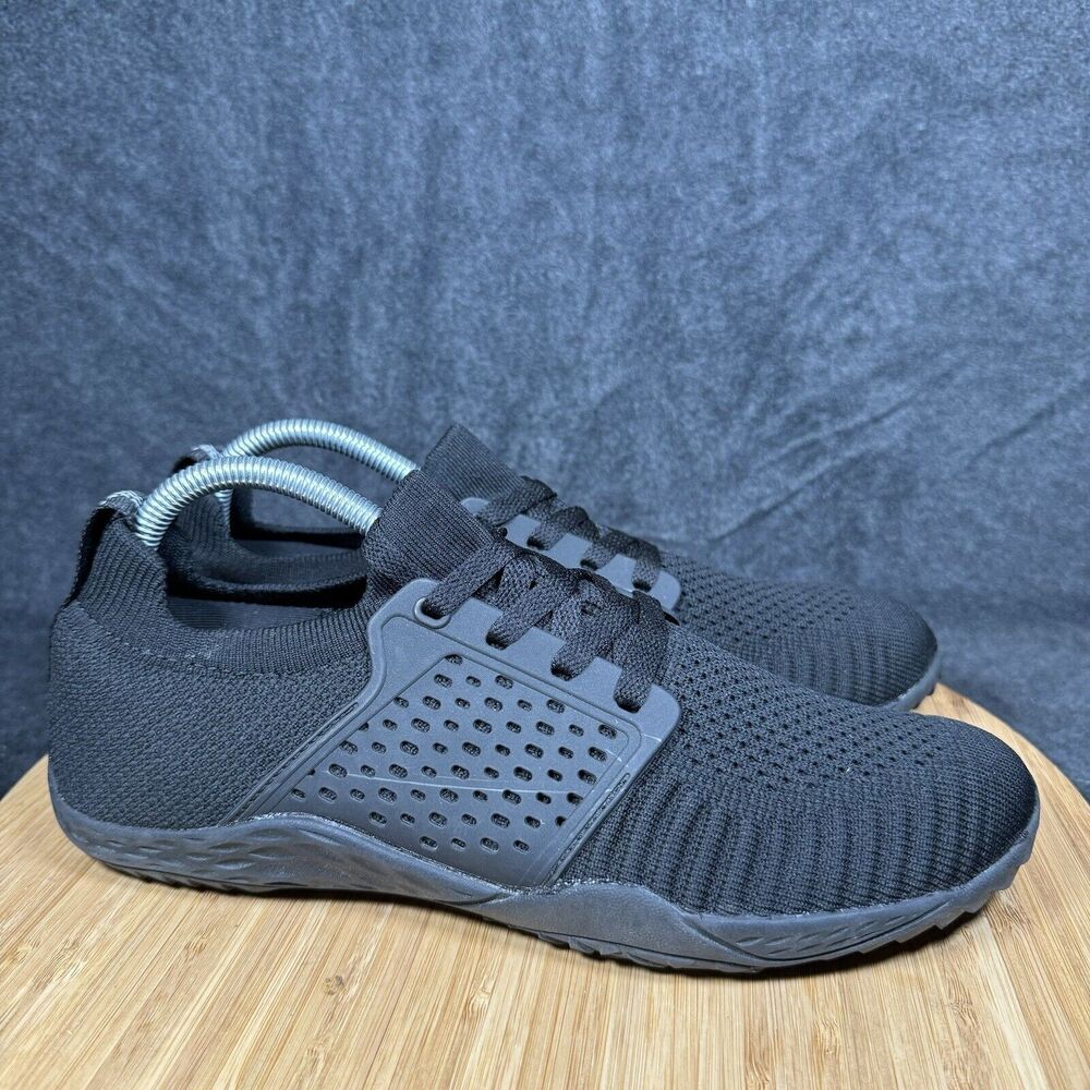 S WHITIN Barefoot Minimalist Shoe Zero Drop Sole Running Womens 40 US 10 Black